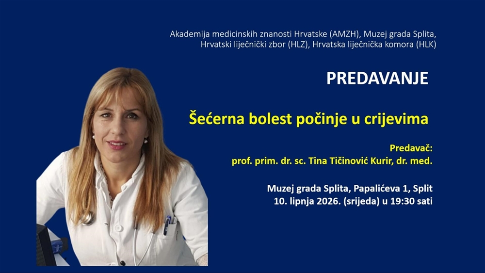 Predavanje: Šećerna bolest počinje u crijevima