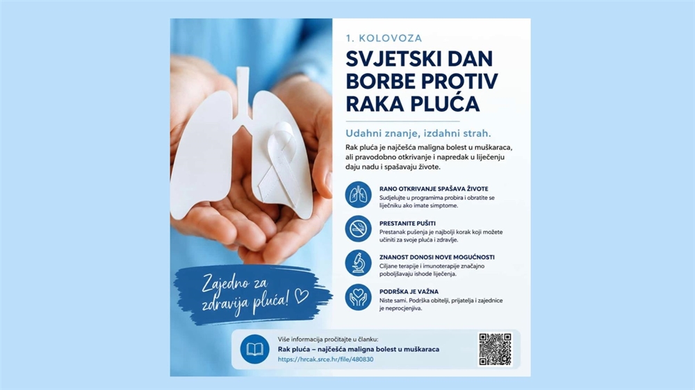 Svjetski dan borbe protiv raka pluća - 1. kolovoza