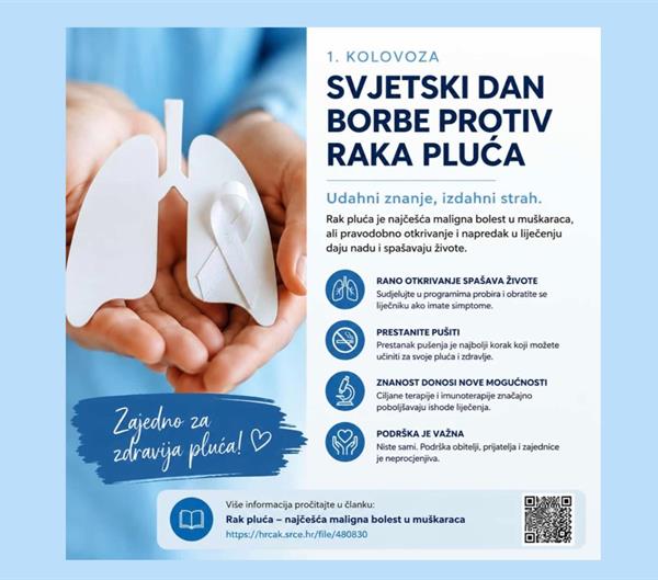 Svjetski dan borbe protiv raka pluća - 1. kolovoza