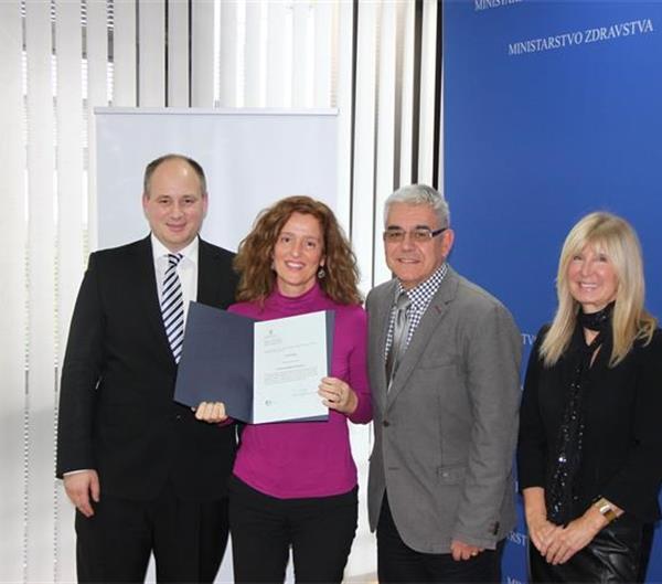 Potvrda o uspostavljenom sustavu kvalitete zdravstvene zaštite u KBC-u Split