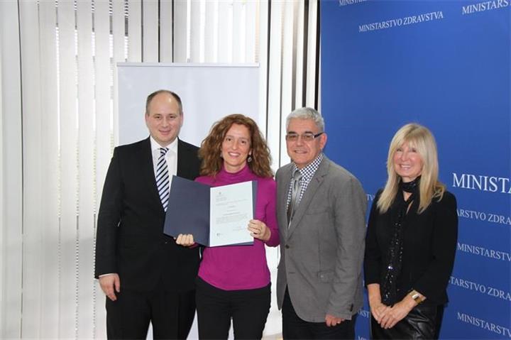 Potvrda o uspostavljenom sustavu kvalitete zdravstvene zaštite u KBC-u Split