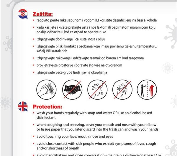 OBAVIJESTI I INFORMACIJE CORONAVIRUS (2019-NCOV)