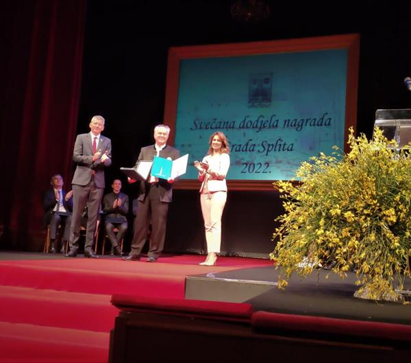 Prof. dr. sc. Iviću uručena Nagrada Grada Splita