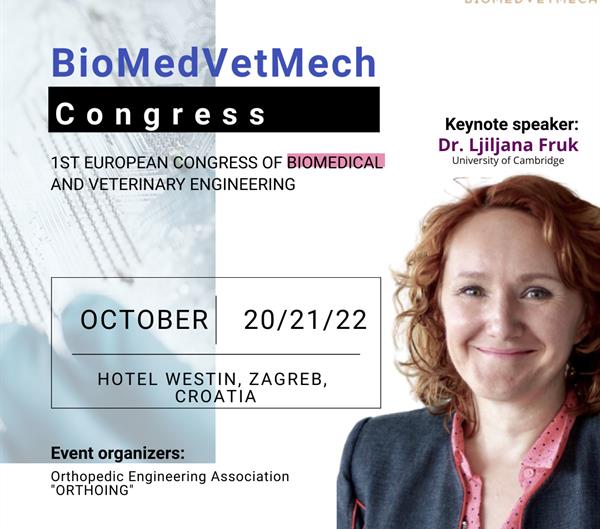 Prvi Europski kongres biomedicinskog i veterinarskog inženjerstva, 20.-22. 10. 2022. u Zagrebu