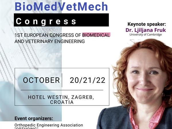 Prvi Europski kongres biomedicinskog i veterinarskog inženjerstva, 20.-22. 10. 2022. u Zagrebu