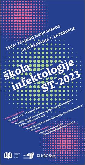 "Škola infektologije ST-2023", 30.3.-1.4.2023., tečaj 1. kategorije