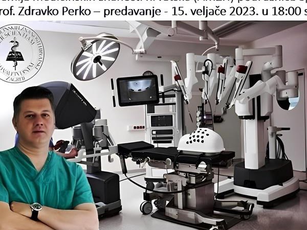 Prof. Zdravko Perko: Strategija sustavnog uvođenja robotski asistirane kirurgije u KBC Split i Republici Hrvatskoj