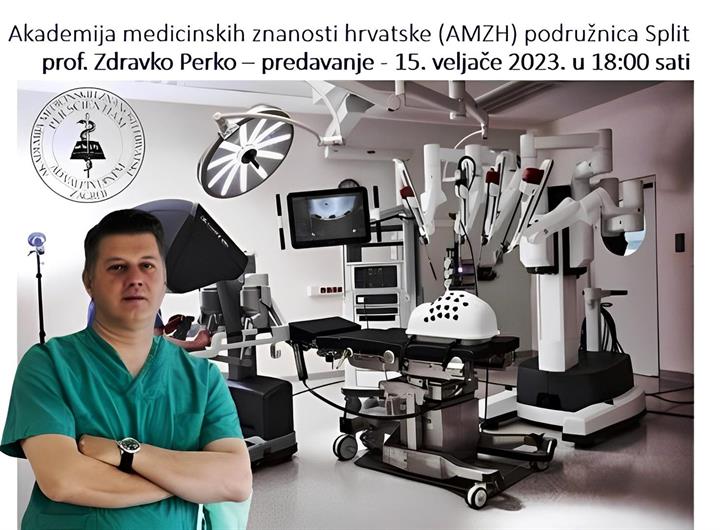 Prof. Zdravko Perko: Strategija sustavnog uvođenja robotski asistirane kirurgije u KBC Split i Republici Hrvatskoj