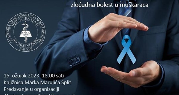 Rak prostate: predavanje izv. prof. dr. sc. Marijana Šituma 15. 3. u GKMM