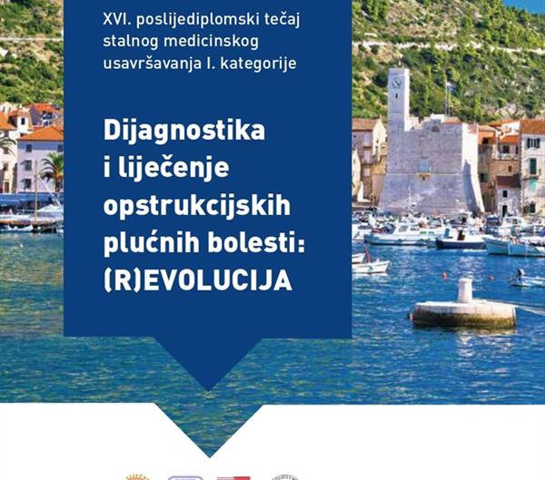 Tečaj "Dijagnostika i liječenje opstrukcijskih plućnih bolesti: (R)EVOLUCIJA"