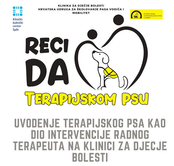 Predavanje „Reci da terapijskom psu“ o uvođenju terapijskog psa kao dio intervencije radnog terapeuta na Klinici za dječje bolesti