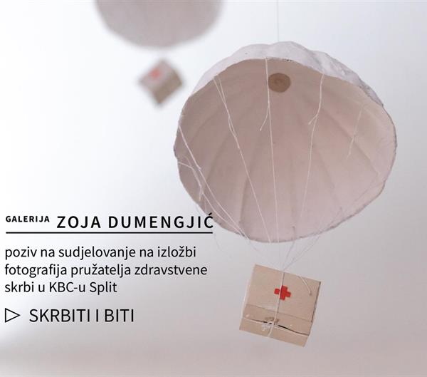"SKRBITI I BITI" - poziv na sudjelovanje na izložbi fotografija pružatelja zdravstvene skrbi u KBC-u Split u bolničkoj Galeriji Zoja Dumengjić