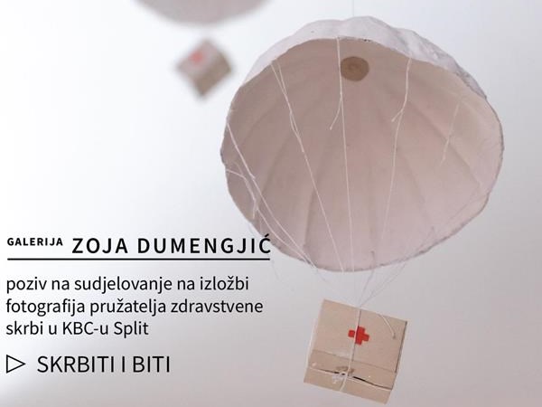 "SKRBITI I BITI" - poziv na sudjelovanje na izložbi fotografija pružatelja zdravstvene skrbi u KBC-u Split u bolničkoj Galeriji Zoja Dumengjić