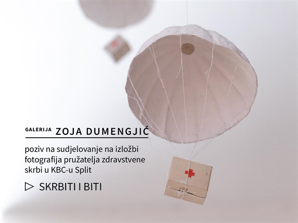 "SKRBITI I BITI" - poziv na sudjelovanje na izložbi fotografija pružatelja zdravstvene skrbi u KBC-u Split u bolničkoj Galeriji Zoja Dumengjić