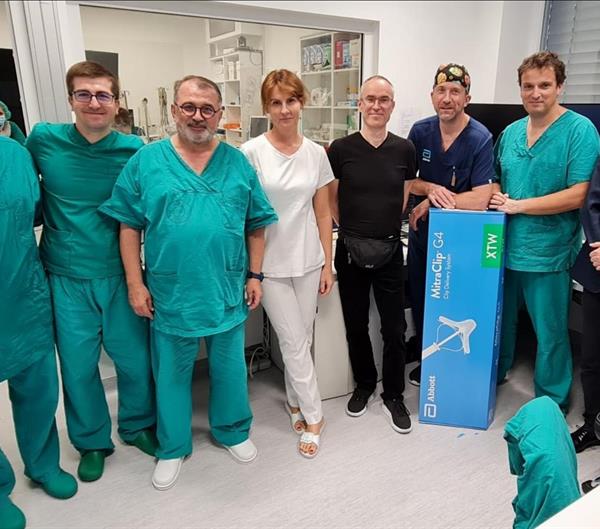 Prve intervencijske procedure transkateterskog zatvaranja paravalvularnog propuštanja i transkateterske balonske mitralne valvuloplastike u KBC-u Split