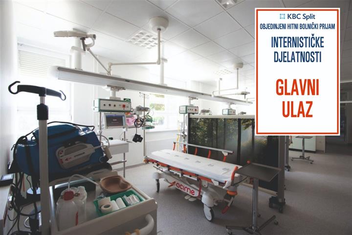 Obavijest za pacijente: Od 19. srpnja Hitni interni prijem nalazi se na Firulama