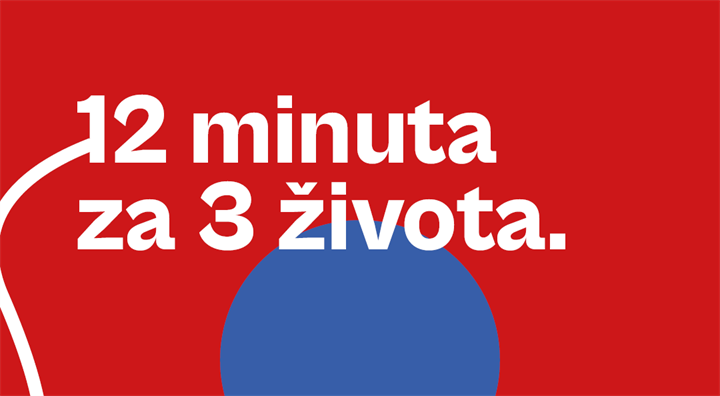 Kampanja darivanja krvi "12 minuta za 3 života"
