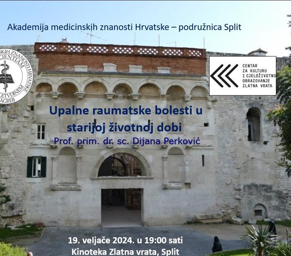 Predavanje „Upalne reumatske bolesti u starijoj životnoj dobi“