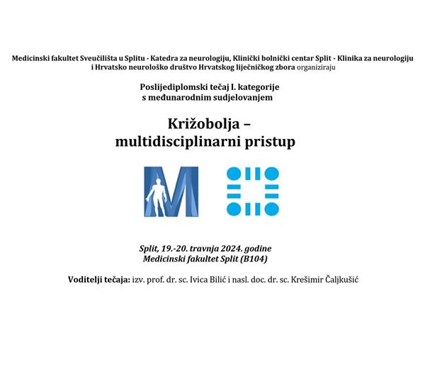 „Križobolja – multidisciplinarni pristup“ - tečaj I. kategorije s međunarodnim sudjelovanjem