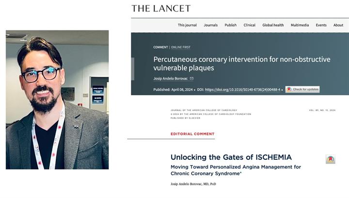 Dr. sc. Josip Anđelo Borovac izabran za međunarodnog recenzenta dvije važne kliničke studije iz područja intervencijske kardiologije