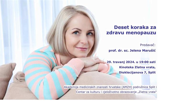 Predavanje „Deset koraka za zdravu menopauzu“