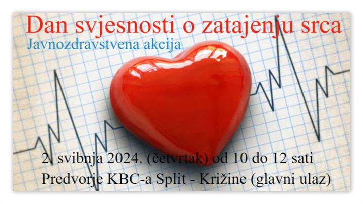 Dan svjesnosti o zatajenju srca - 2. svibnja: Javnozdravstvena akcija na Križinama