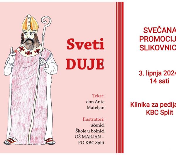 Promocija slikovnice 'Sveti Duje' koju su ilustrirala djeca liječena na Klinici za pedijatriju KBC-a Split