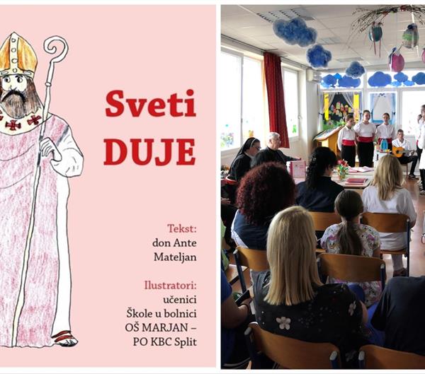 Pacijenti Klinike za dječje bolesti KBC-a Split ilustrirali slikovnicu o sv. Duji