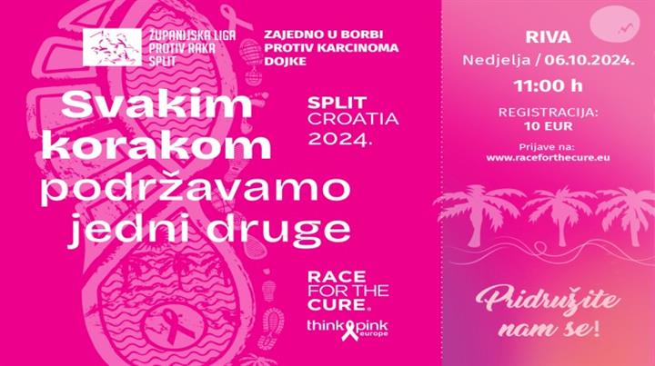 Humanitarna utrka "Race for the cure" - Split, 6. listopada 2024.