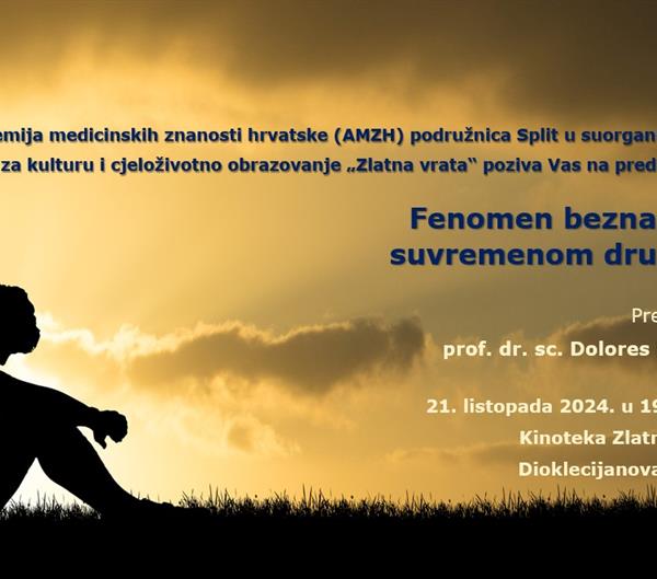 Predavanje "Fenomen beznađa u suvremenom društvu”