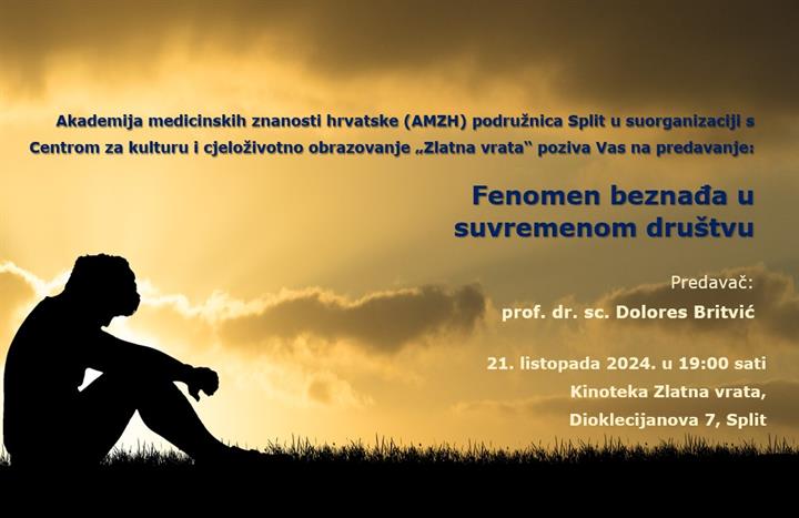 Predavanje "Fenomen beznađa u suvremenom društvu”