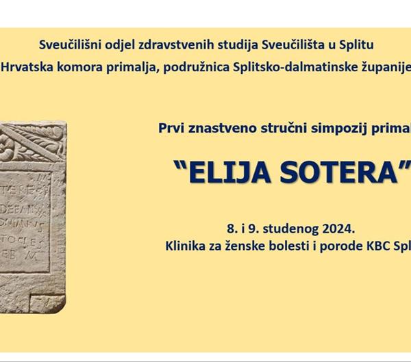 Prvi znanstveno – stručni simpozij primalja „Elija Sotera“ - Split, 8. i 9. studenog 2024.