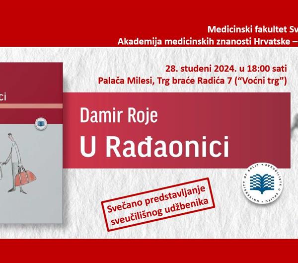 Promocija sveučilišnog udžbenika "U Rađaonici" autora prof. prim. dr. sc. Damira Roje