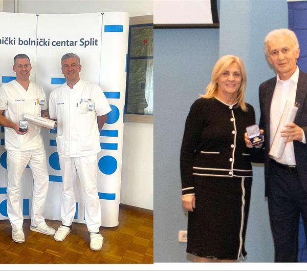 Liječnicima Željku Ivančeviću i Zenonu Pogoreliću uručene nagrade Hrvatske liječničke komore za 2024.