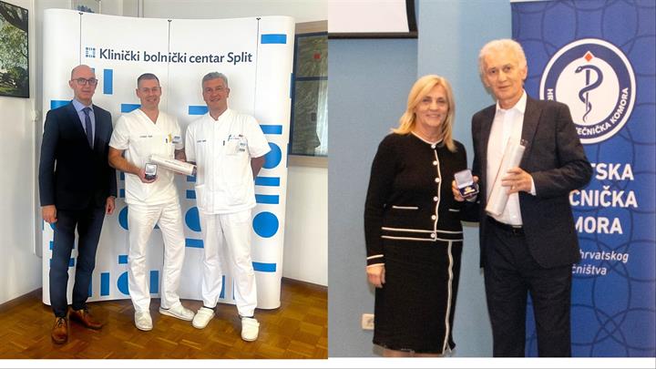 Liječnicima Željku Ivančeviću i Zenonu Pogoreliću uručene nagrade Hrvatske liječničke komore za 2024.