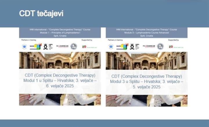 Tečaj II. kategorije s međunarodnim sudjelovanjem “Kompleksna dekongestivna terapija limfedema-osnovni modul 1”