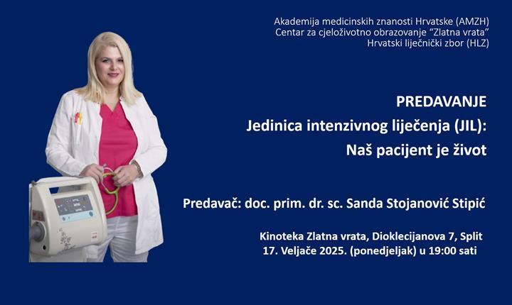 Predavanje "Jedinica intenzivnog liječenja (JIL): Naš pacijent je život"