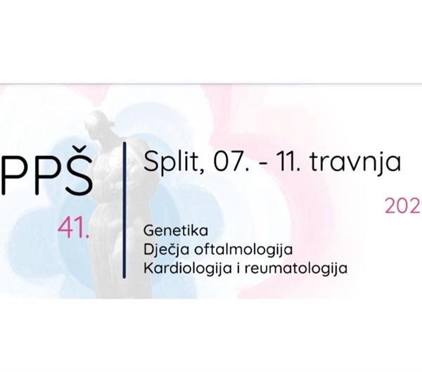 41. Hrvatska proljetna pedijatrijska škola - Split, 7. - 11. travnja 2025.