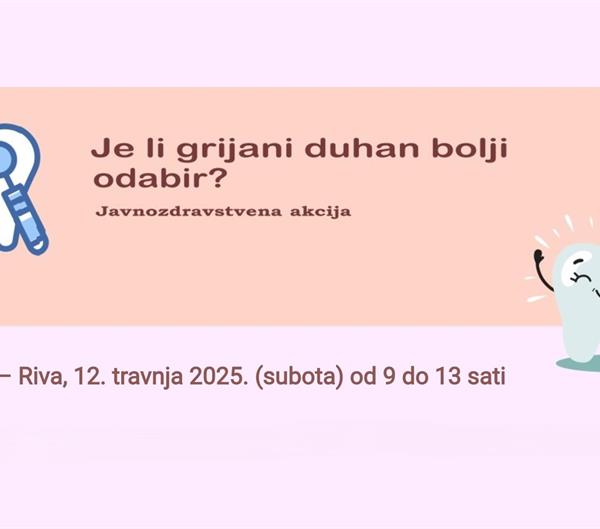 Je li grijani duhan bolji odabir? - javnozdravstvena akcija, Split – Riva, 12. travnja 2025.