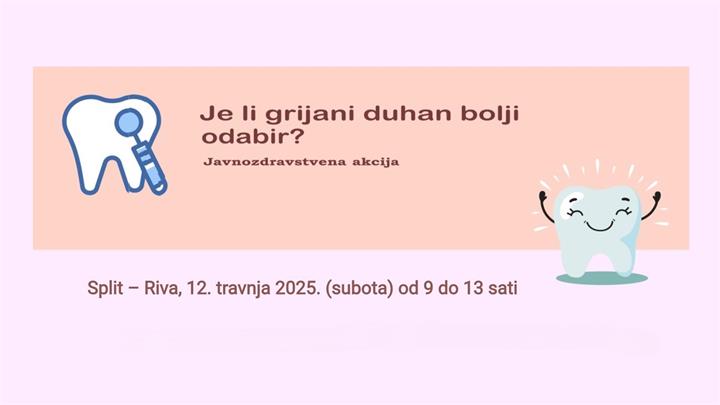 Je li grijani duhan bolji odabir? - javnozdravstvena akcija, Split – Riva, 12. travnja 2025.