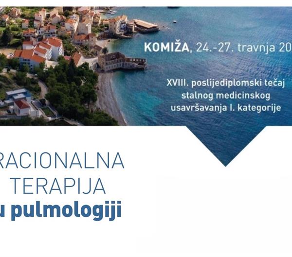 Tečaj trajnog medicinskog usavršavanja Racionalna terapija u pulmologiji, Komiža 2025.