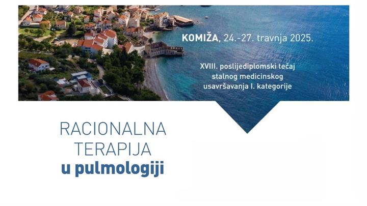 Tečaj trajnog medicinskog usavršavanja Racionalna terapija u pulmologiji, Komiža 2025.