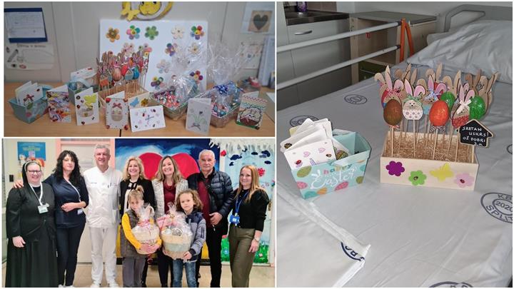 Djeca za djecu: Donacija školskog pribora i prigodnih uskršnjih poklona za djecu u bolnici