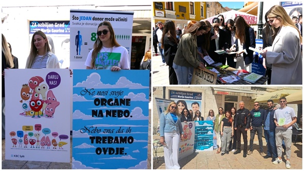 Sinj: Javnozdravstvena akcija povodom Nacionalnog dana darivanja i presađivanja organa i tkiva