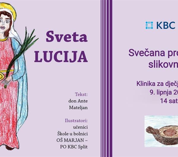 Promocija slikovnice 'Sveta Lucija' koju su ilustrirala djeca liječena na Klinici za pedijatriju KBC-a Split