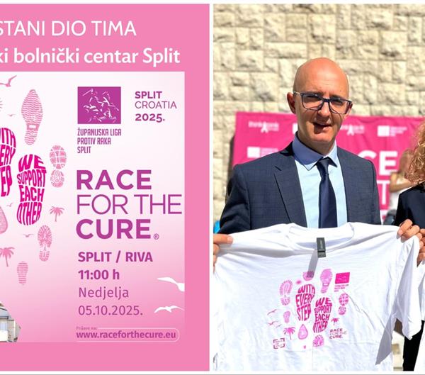 Pridruži se timu KBC-a Split na najvećoj svjetskoj utrci protiv raka dojke - Race for the Cure