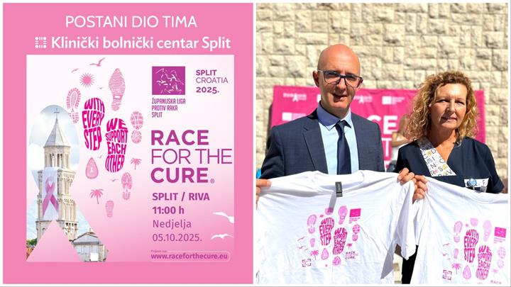 Pridruži se timu KBC-a Split na najvećoj svjetskoj utrci protiv raka dojke - Race for the Cure
