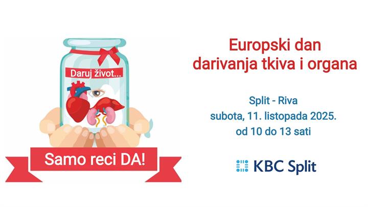 Obilježavanje Europskog dana darivanja tkiva i organa - Split-Riva, 11. listopada 2025.
