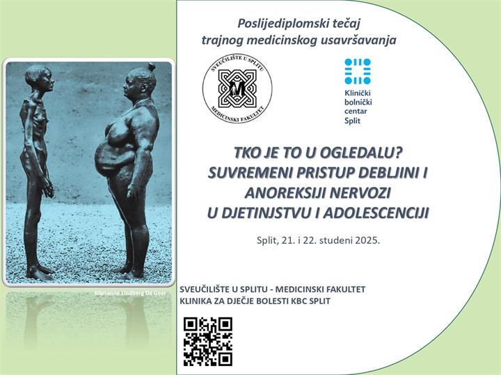 Tečaj: Suvremeni pristup debljini i anoreksiji nervozi u djetinjstvu i adolescenciji - Split, 21. i 22. studenog 2025.