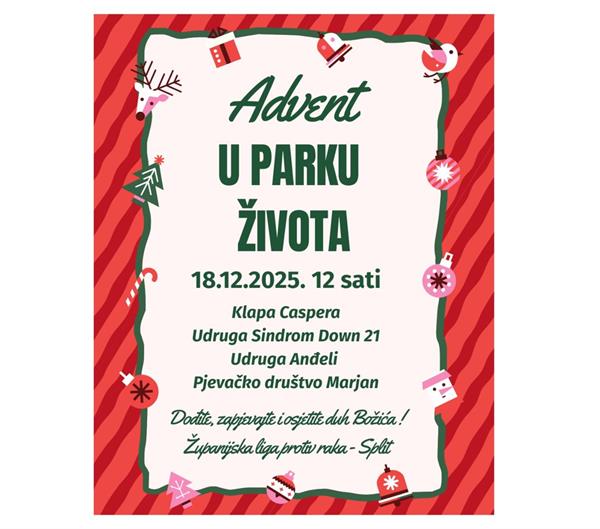 Advent u Parku života - 18. prosinca 2025. u 12 sati